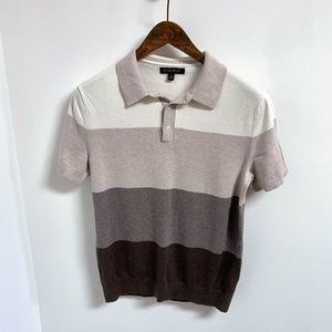 Banana Republic Men's Knit Color Block Polo